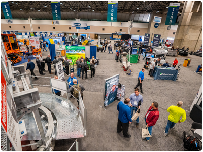 GEAPS Exchange exhibitors on show floor,